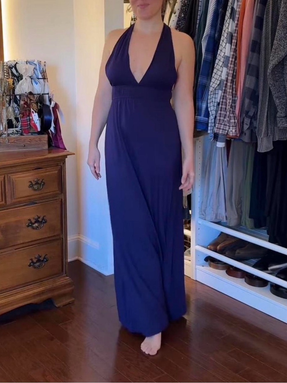 Necessary Objects Deep Purple Maxi Dress